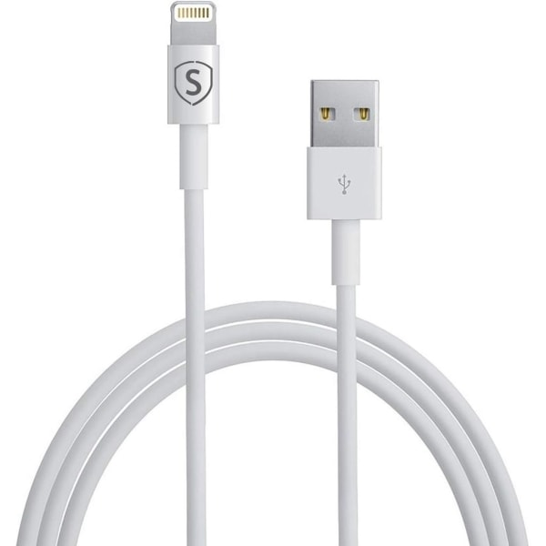 SiGN Lightning-kabel till iPhone / iPad, 2.4A, 12W, MFi-certifierad - 2m 2 m