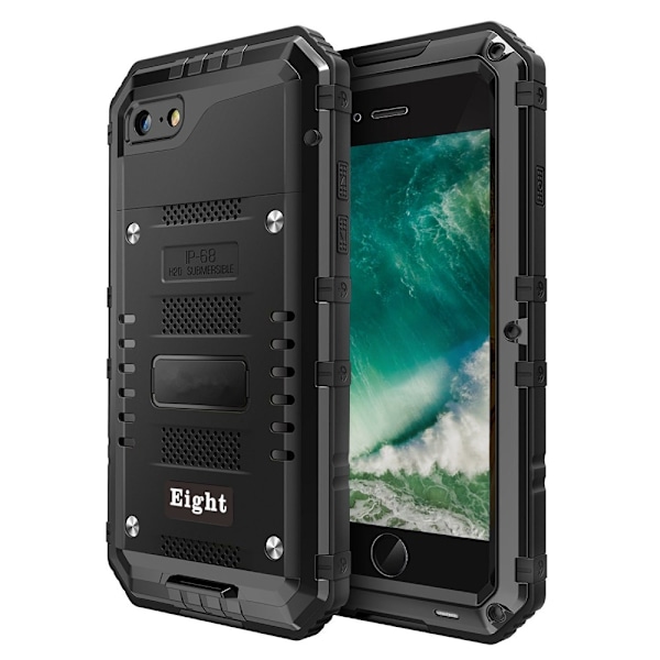 Powerful Extra tåligt Skal för iPhone 7/8/SE 2 - Svart Svart