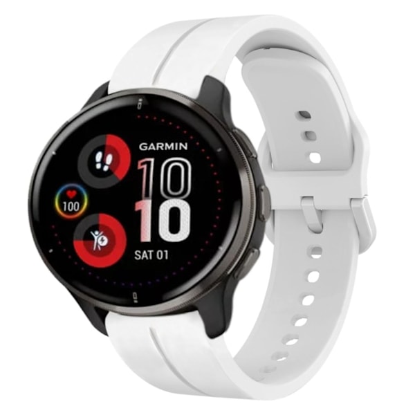 Garmin Venu 2 Plus Klockarmband i Silikon - Vit Vit