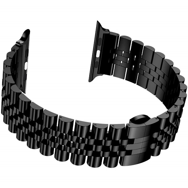 Apple Watch Ultra/Ultra 2 49mm etc Klockarmband i Rostfritt stål - Svart Svart