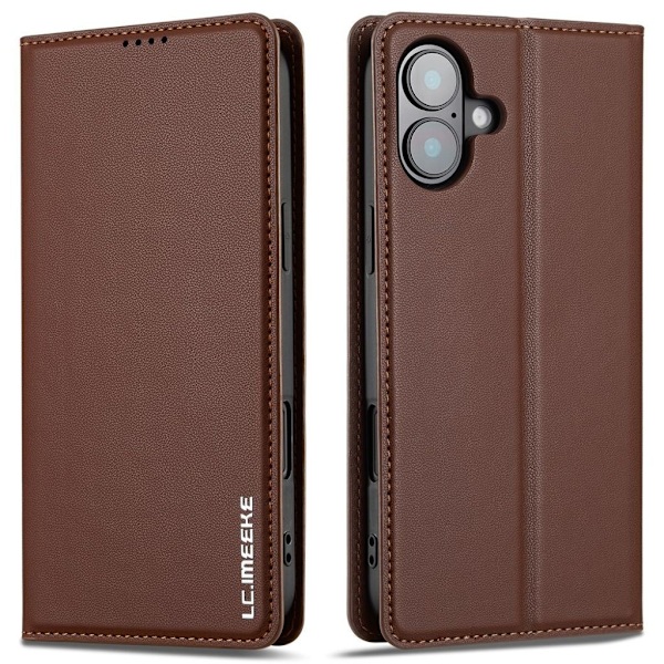 LC.IMEEKE L1 Series iPhone 16 Plus Fodral - Brun Brun
