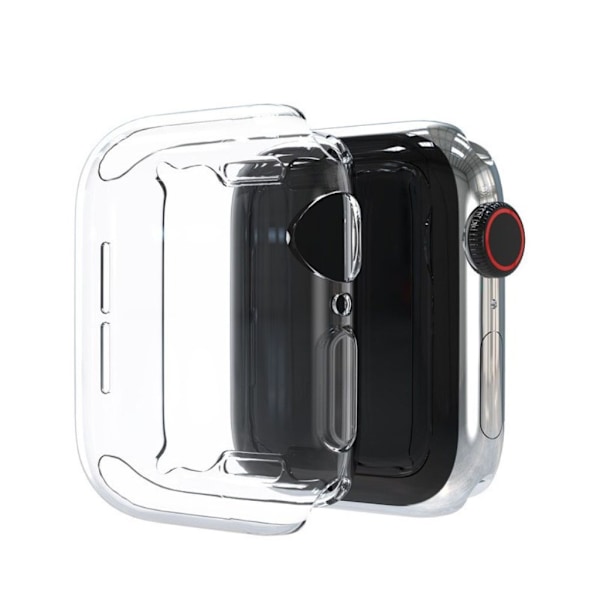 Apple Watch Series 9 45 mm skal - Transparent vit Transparent