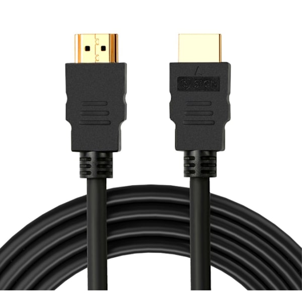 SiGN HDMI Kabel 4K, 1m - Svart Svart
