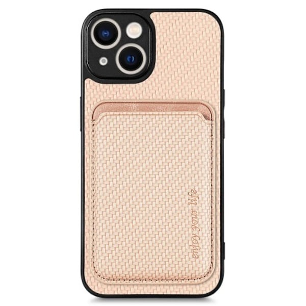 iPhone 15 kolfiber skal - Rosa Rosa