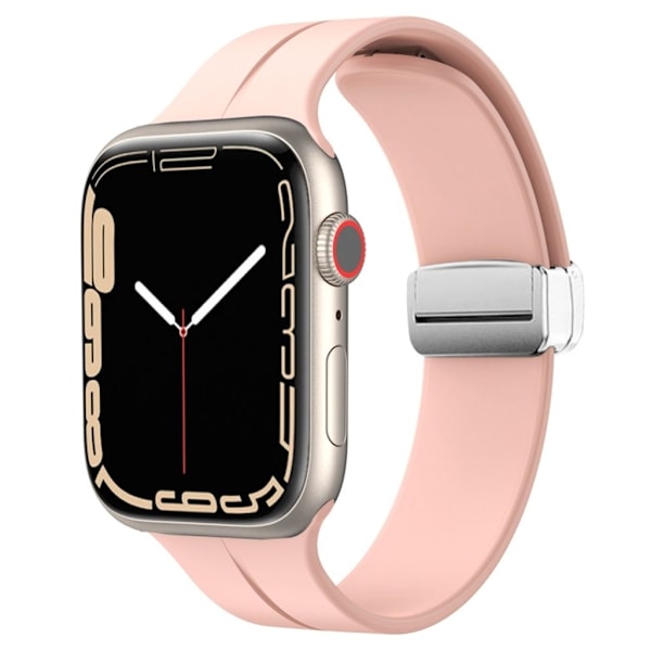 Apple Watch 7/8/9 41mm etc Justerbart Klockarmband - Rosa Rosa