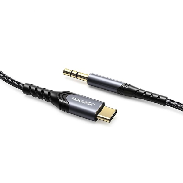 Joyroom USB-C till 3.5mm AUX Kabel, 2m - Svart Svart