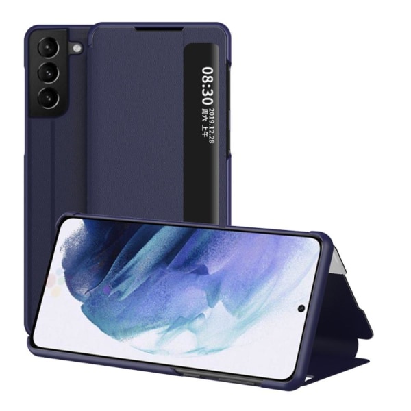 View Window Flipfodral för Samsung Galaxy S21 Plus - Blå Blå