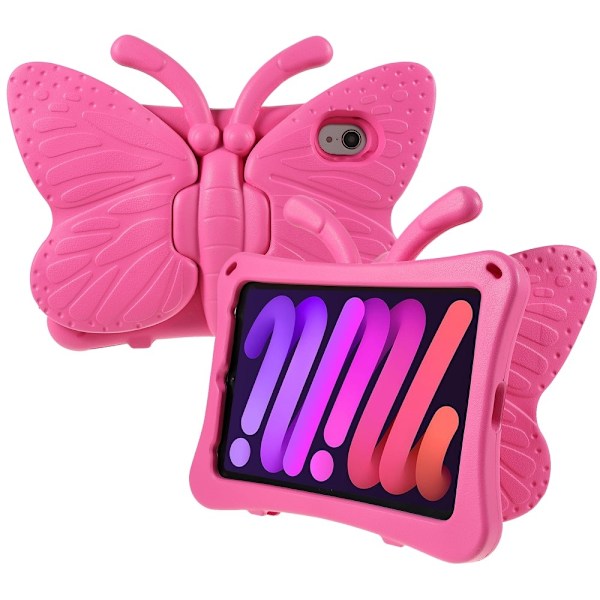 iPad Mini 6 2021 / Mini A17 Pro 2024 Skal med stativ - Rosa Rosa