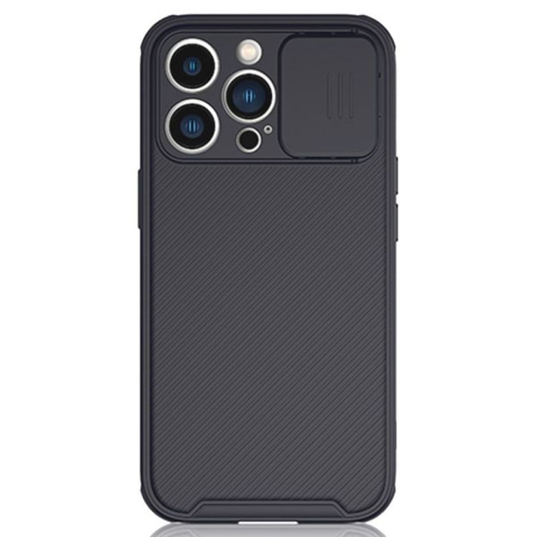 iPhone 14 Pro Max Slide Camera Protection Skal - Svart Svart