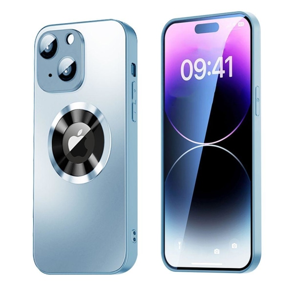 SiGN Magnetiskt Skal iPhone 15 med linsskydd och logo view - Blå Blå