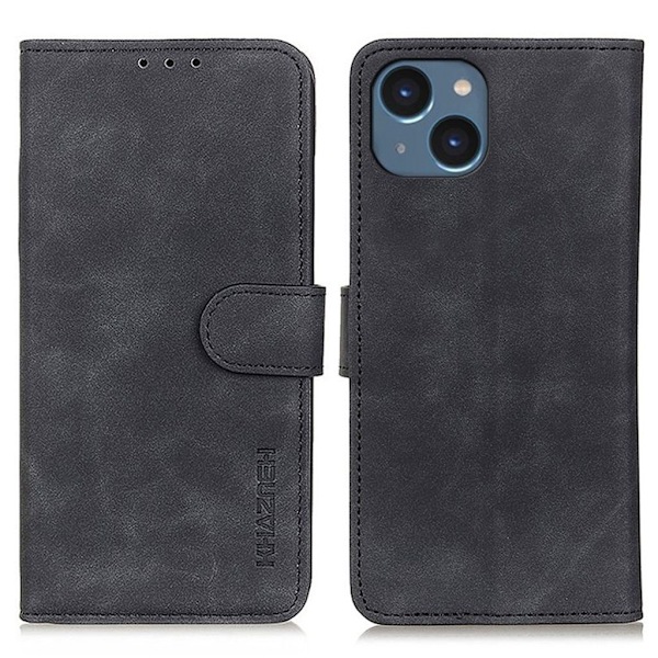 Retro KHAZNEH iPhone 15 fodral - Svart Svart
