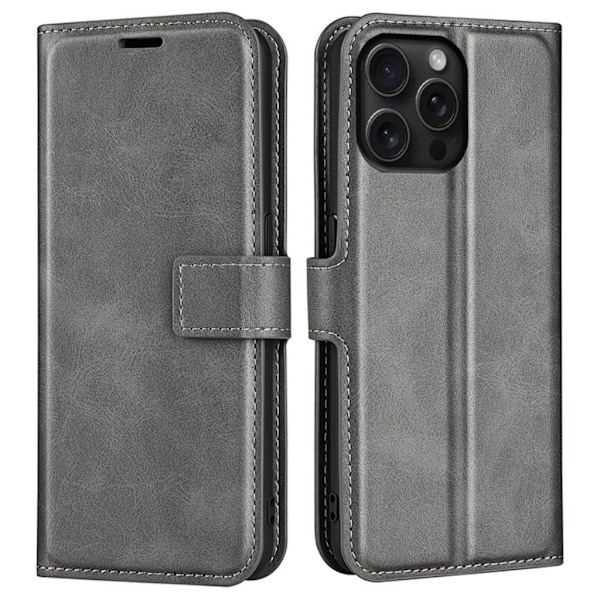 iPhone 16 Pro Plånbokfodral - Grå grå