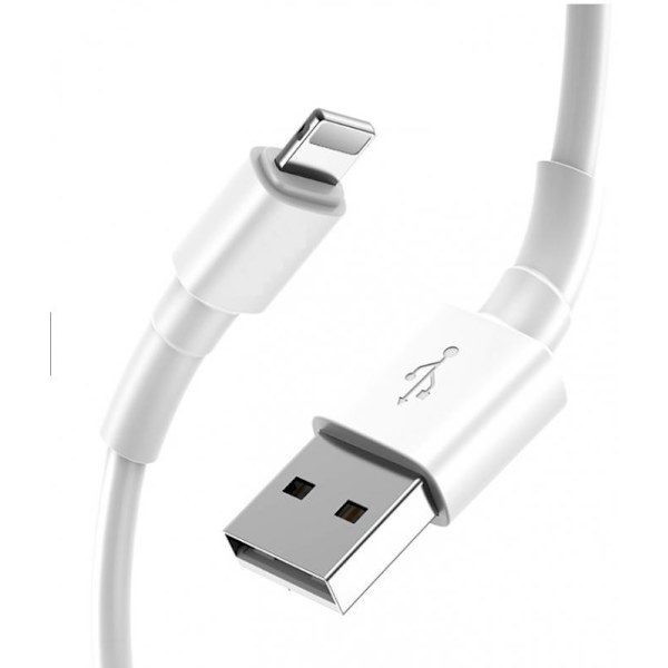 SiGN Lightning Kabel iPhone & iPad 5V, 2.1A, 1m - Vit White