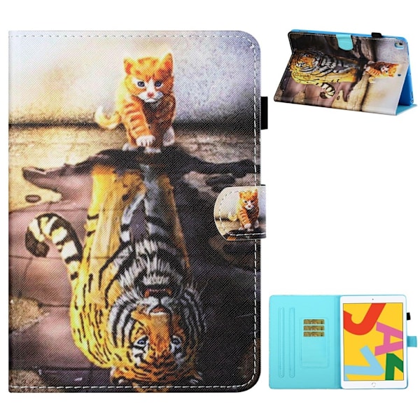 iPad 10.2" 2021/2020/2019, Air 10.5" 2019 fodral - Cat and Tiger Cat and Tiger