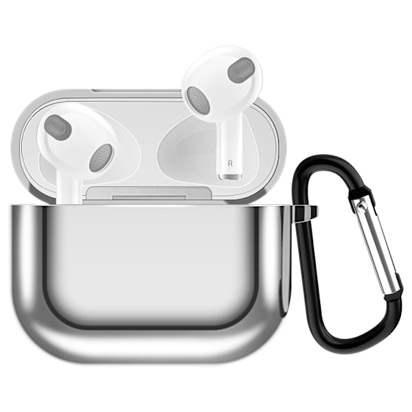 TPU Fodral till Laddningsetui för Apple AirPods (3rd Gen) - Silver Silver