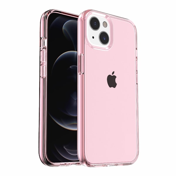 Transparent Skal till iPhone 13 - Rosa Rosa