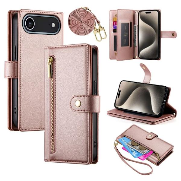 iPhone Air Plånboksfodral med rem - Rosa Rosa