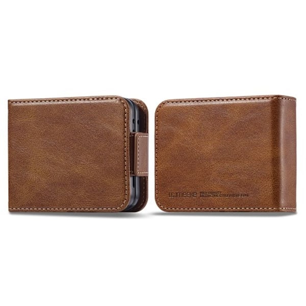 LC.IMEEKE Samsung Galaxy Z Flip5 5G fodral - Brun Brun