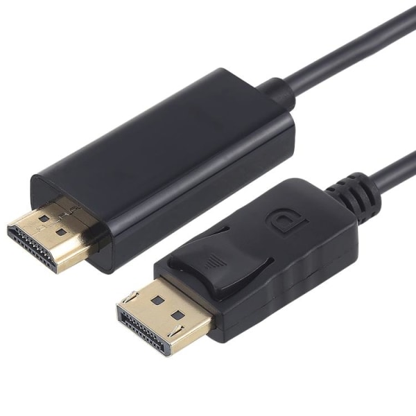 DisplayPort till HDMI Kabel, 1,8 m - Svart Svart