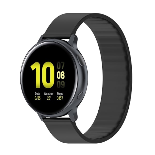Mjukt Garmin Fossil (18mm) klockarmband - Svart Svart