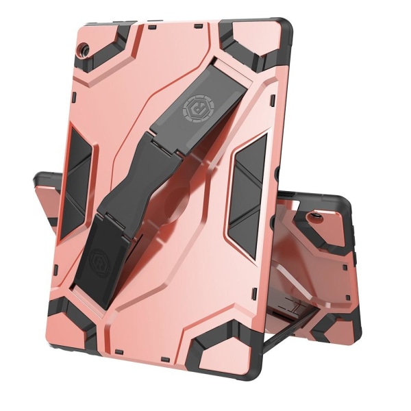 Armor Skal med Stativ till Lenovo Tab M10 - Rosa rosa