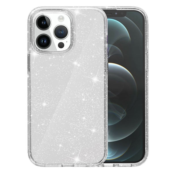 AMORUS iPhone 12 Pro Max Skal Glitter - Vit Vit