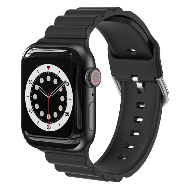 Apple Watch Ultra/Ultra 2 49mm etc Klockarmband i Silikon - Svart Svart