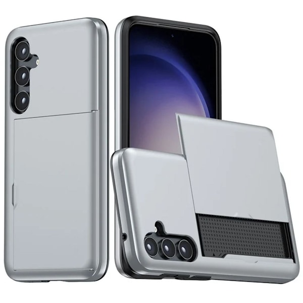 Samsung Galaxy S25 Skal med kortplats - Grå grå
