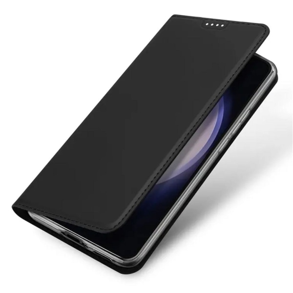 Samsung Galaxy S23 FE Fodral i PU-läder med korthållare - Svart Svart
