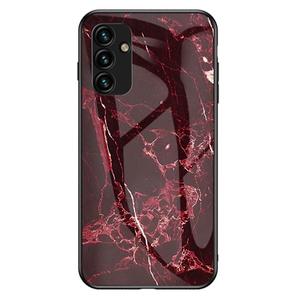 Stöttåligt Samsung Galaxy A14 mobilskal - Blood Red Marble