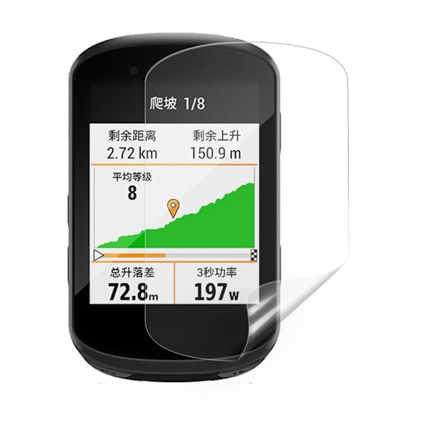Smalt Garmin Edge 530 skärmskydd - Transparent Transparent