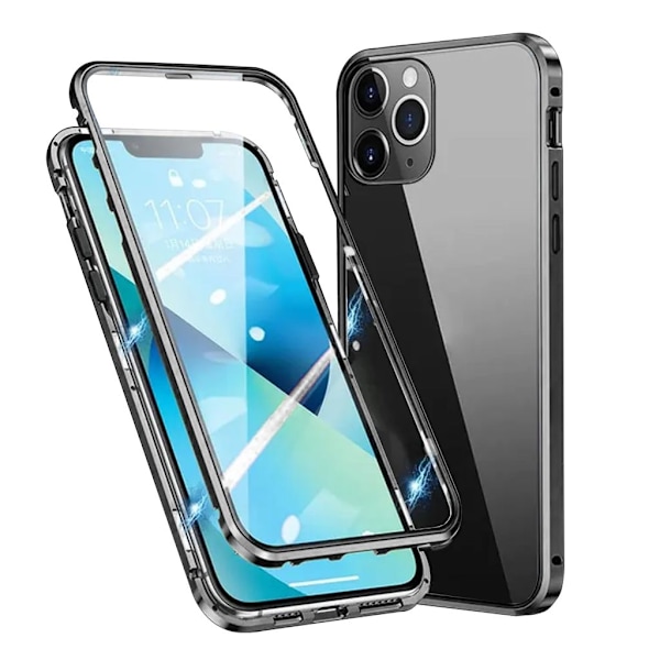 IPhone 15 Pro Max skal med ett skärmskydd - Svart Svart