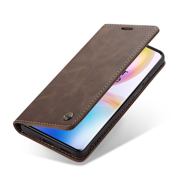 CASEME Plånboksfodral för OnePlus 8 Pro - Mörkbrun Brun