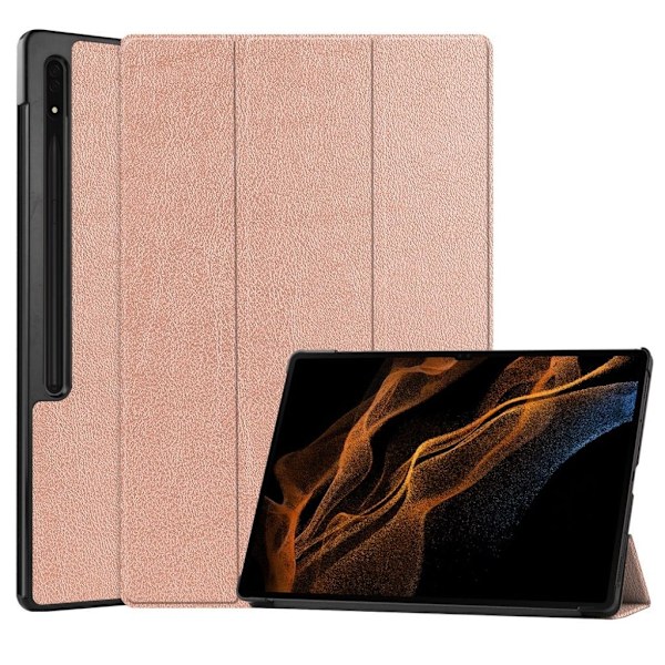 Samsung Galaxy Tab S10 Ultra Trifold fodral  - Roséguld Guld