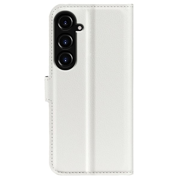 Samsung Galaxy S23 FE Litchi Texture fodral - Vit Vit