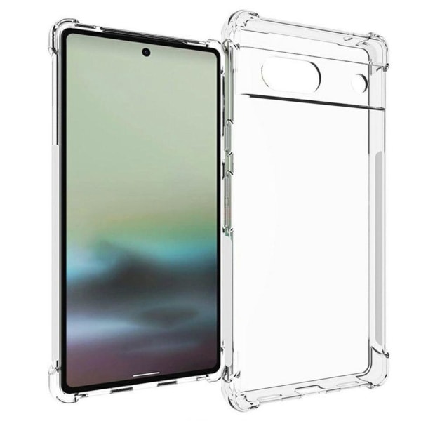 Skyddande Google Pixel 7A 5G skal - Transparent Transparent