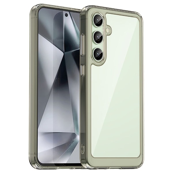 Samsung Galaxy S24 FE Skal - Genomskinlig/Grå grå