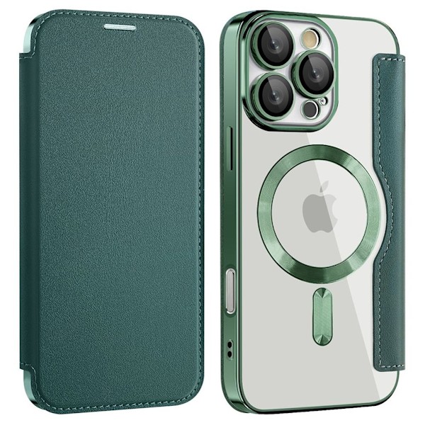 iPhone 16 Pro Max Fodral med Kortplatser - Mörkgrön Grön