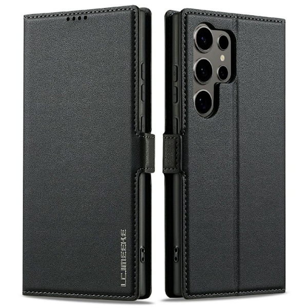 LC.IMEEKE Samsung Galaxy S25 Ultra Plånboksfodral - Svart Svart