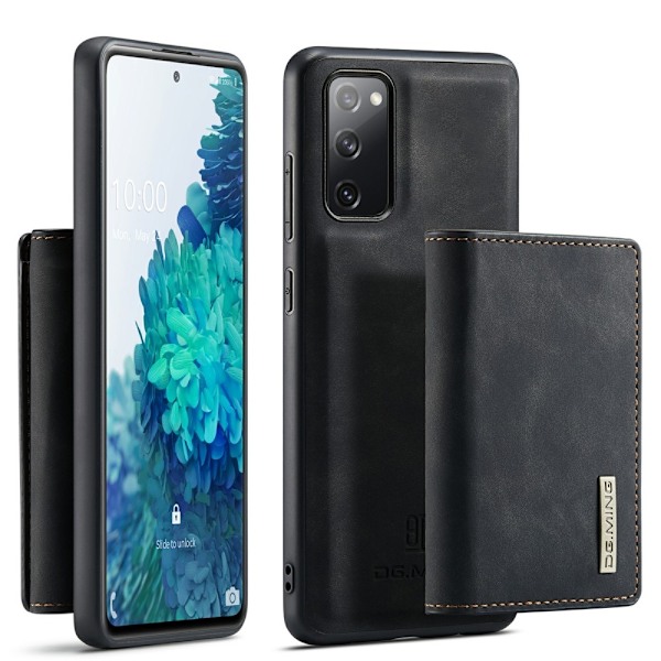 DG.MING M1 Series 2-i-1 Plånboksfodral till Samsung Galaxy S20 FE - Svart Svart