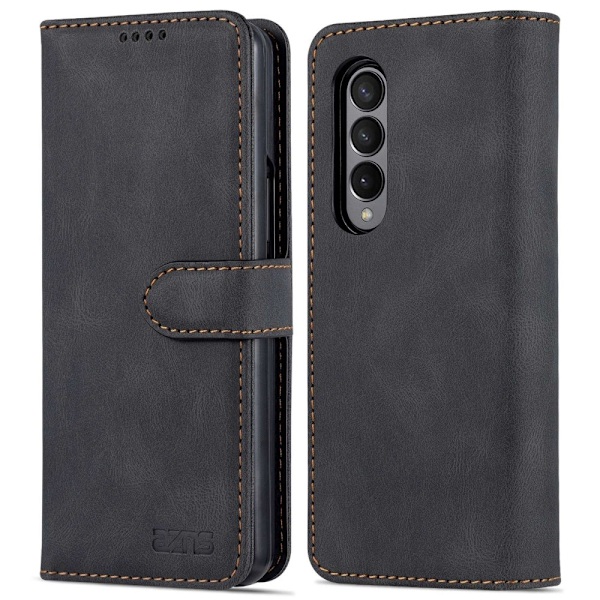 AZNS Samsung Galaxy Z Fold4 5G Premium Plånboksfodral - Svart Svart