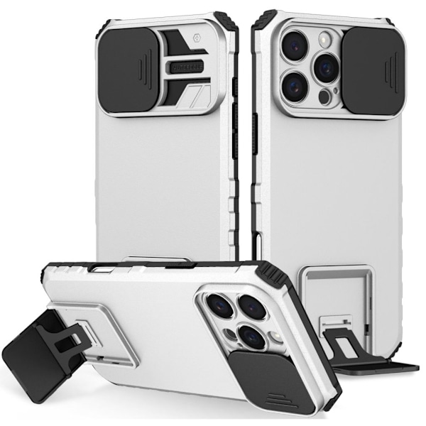 iPhone 16 Pro Max Skal med kameraskydd - Silver Silver