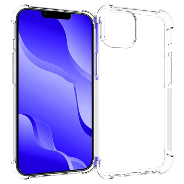 iPhone 14 Anti-fall TPU Skal - Genomskinligt Transparent