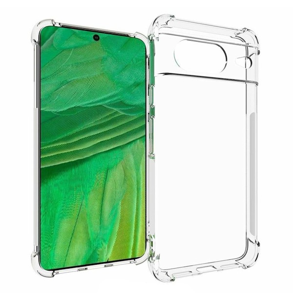 Mjukt Google Pixel 8 skal - Transparent Transparent