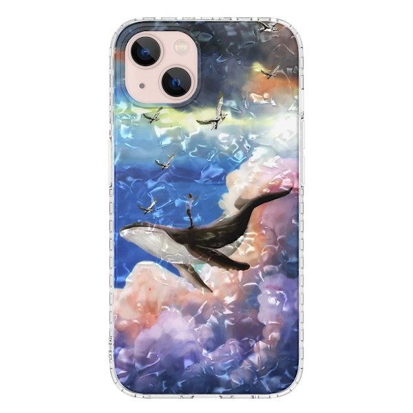 YB IMD Series-13 för iPhone 14 Plus Anti-drop Skal - Whale Whale