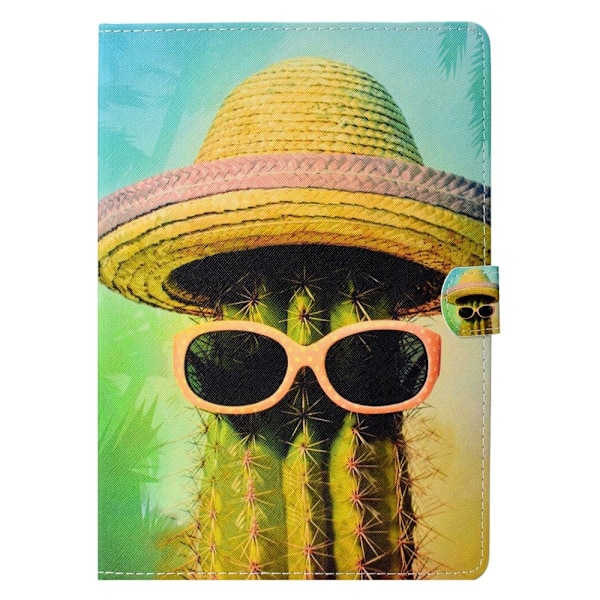 iPad 9.7" 5/6, iPad Air/Air 2  fodral med tryck - Kaktus cactus