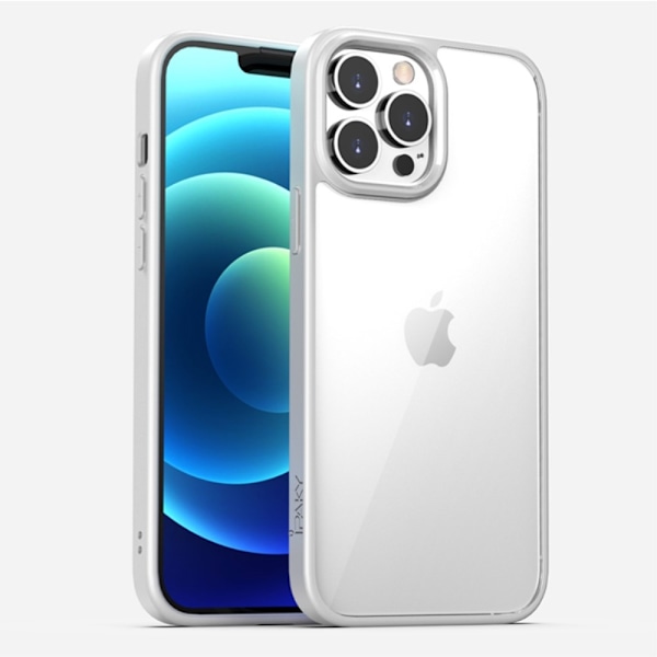 IPAKY Drop-Proof Clear Skal till iPhone 13 - Vit Vit