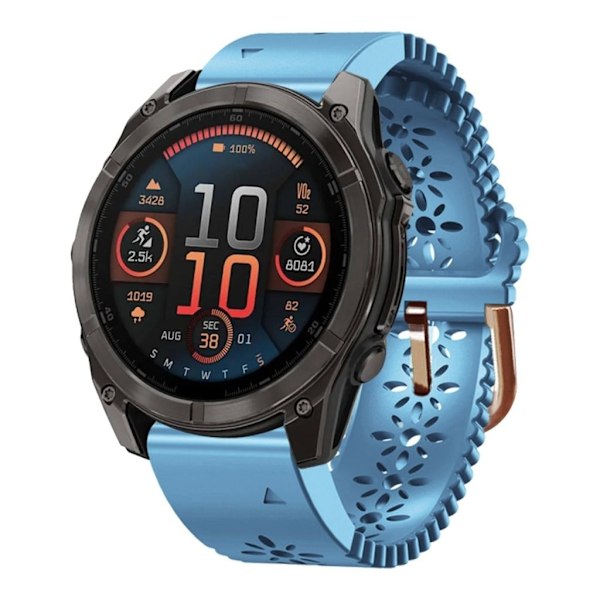 Garmin Fenix 8 AMOLED 43mm Klockarmband i silikon - Blå Blå