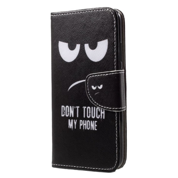 Plånboksfodral för Huawei P20 Lite -"Don't Touch My Phone"