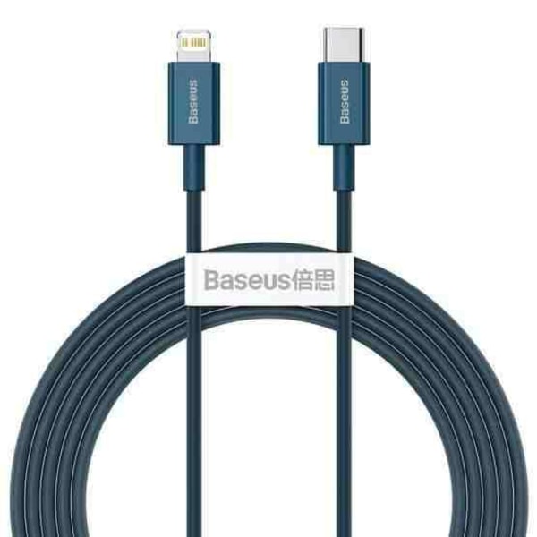 Baseus Superior Fast Charge USB-C till Lightning Kabel, 20W, 2m Blå